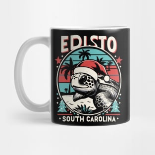 Edisto South Carolina Christmas Sea Turtle Mug